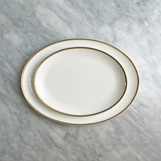 Golden Edge 11" and 14" Oval Platters Lifestyle Photo