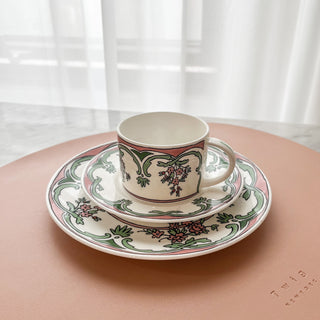 Always Marie Cup and Saucer and 8" Plate Lifestyle Photo