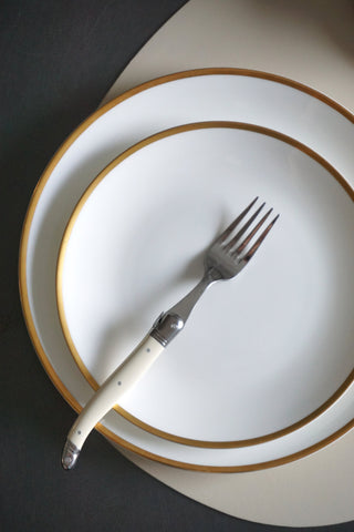Golden Edge Salad Plate & Dinner Plate Lifestyle Photo