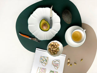 Deco Placemat Green & Milky Brown Lifestyle Photo