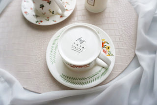Language of Flowers Lifestyle Photo Cup and Saucer Focus