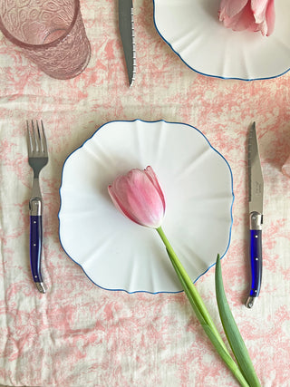 Amelie Royal Blue Salad Plates Lifestyle Photo