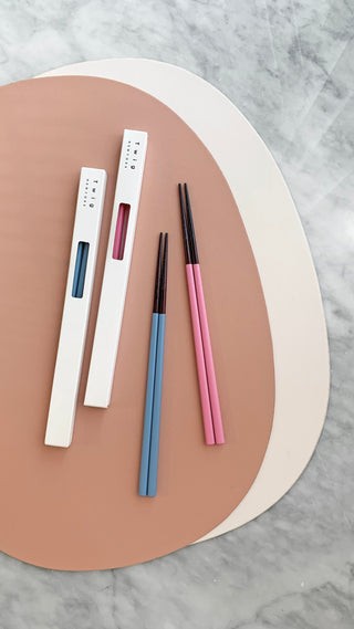 Sandal Chopstick Pink & Sky Blue Lifestyle Photo