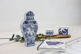 Well Versed Blue Medium Vase & Blue Bird Collection Lifestyle Photo