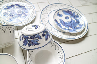 Heritage Blue Bird Collection Photo Cereal and Soup Bowl Cut