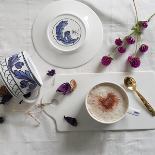 Heritage Blue Bird Cup and Saucer Lifestyle Photo