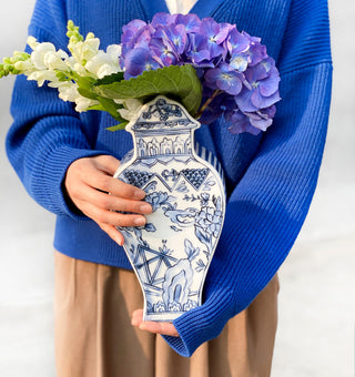 Well Versed Blue Medium Vase Lifestyle Photo