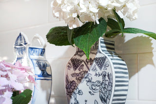 Well Versed Gray Medium Vase Close Up Photo