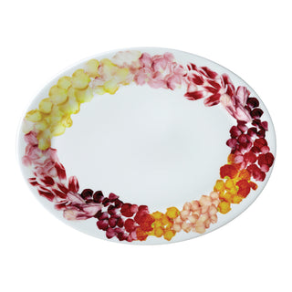 Petals 14 in. Oval Platter White Background Photo